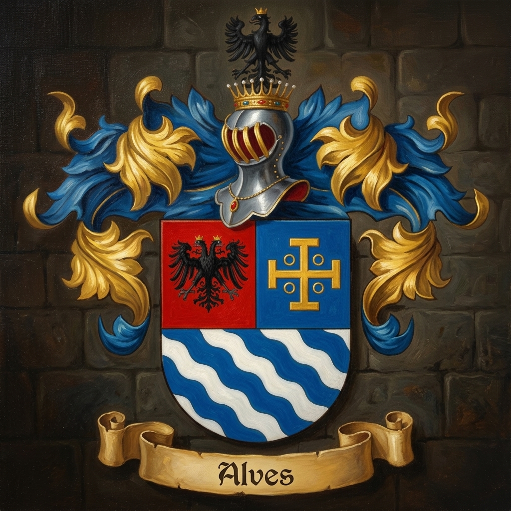 Brasão da família Alves