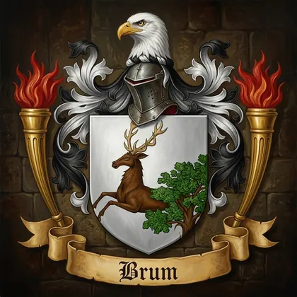 Brasão da família Brum