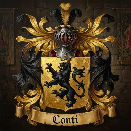 Brasão da família Conti