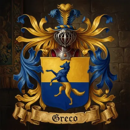Brasão da família Greco
